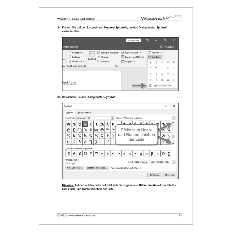 Word 2016 - Einen Brief erstellen - Anleitung - S0105-P – Bild 3