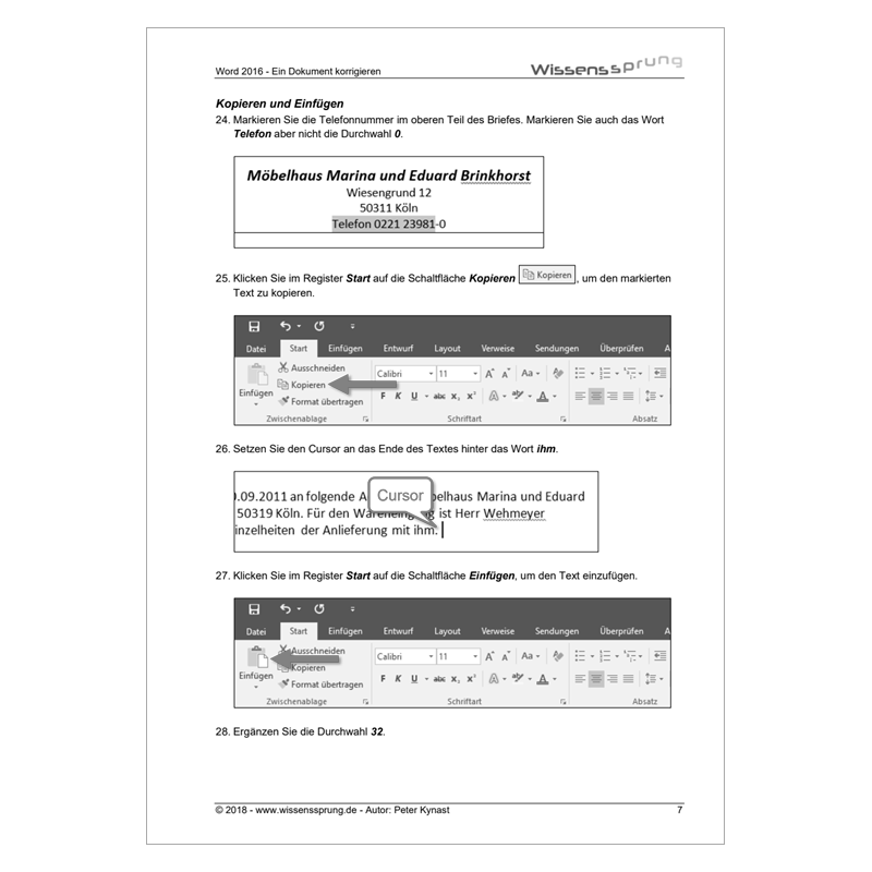 Word 2016 - Ein Dokument korrigieren - Anleitung - S0107-P – Bild 3