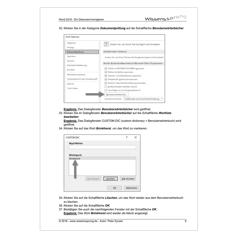 Word 2016 - Ein Dokument korrigieren - Anleitung - S0107-P – Bild 4