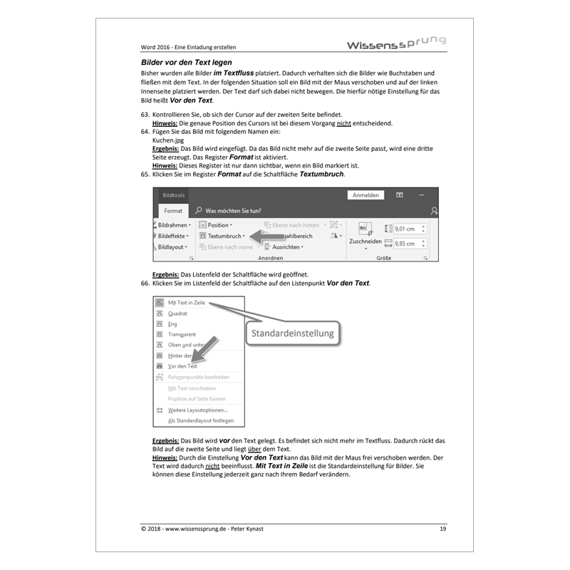 Word 2016 - Eine Einladung erstellen - Anleitung - S0112-P – Bild 4