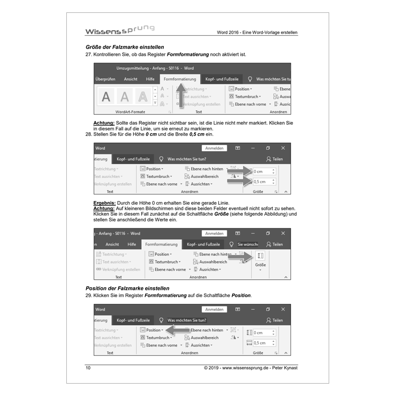 Word 2016 - Eine Word-Vorlage erstellen - Anleitung - S0116-P – Bild 3
