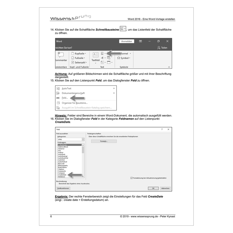 Word 2016 - Eine Word-Vorlage erstellen - Anleitung - S0116-P – Bild 2