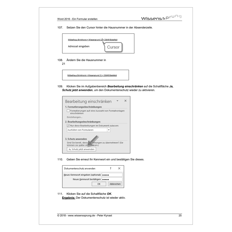 Word 2016 - Ein Formular erstellen - Anleitung - S0118-P – Bild 4