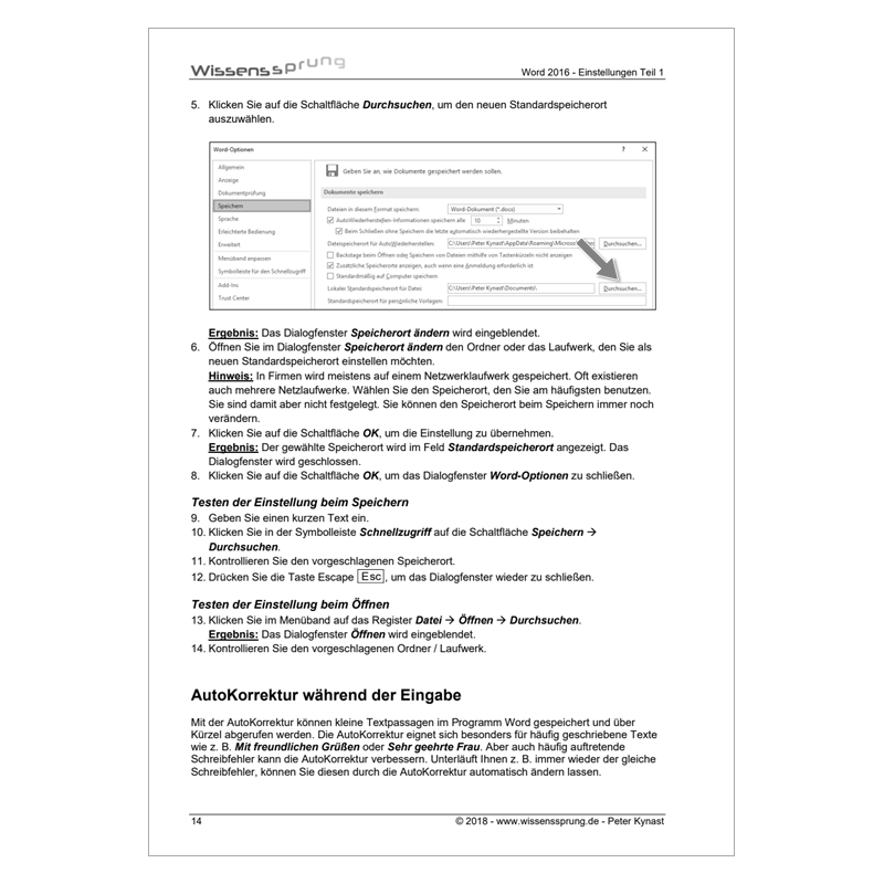 Word 2016 - Einstellungen Teil 1 - Anleitung - S0122-P – Bild 4