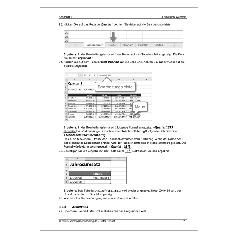 Excel 2016 - Aufbaukurs Teil 1 - S0138-P – Bild 3