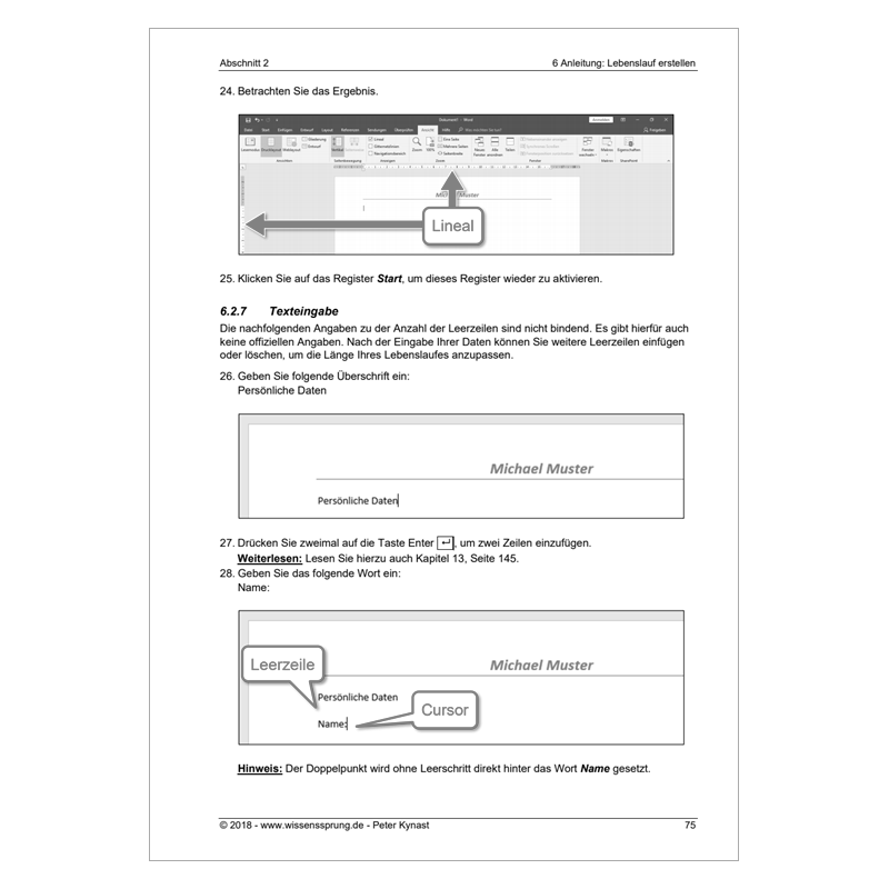 Bewerben mit Word 2016 - Einführungskurs Teil 1 - S0143-P – Bild 6