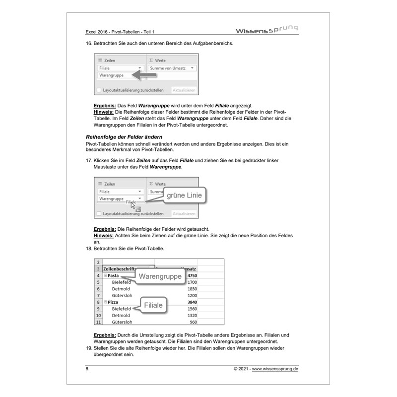 Excel 2016 - Pivot-Tabellen - Teil 1 - Anleitung - S0214-P – Bild 4