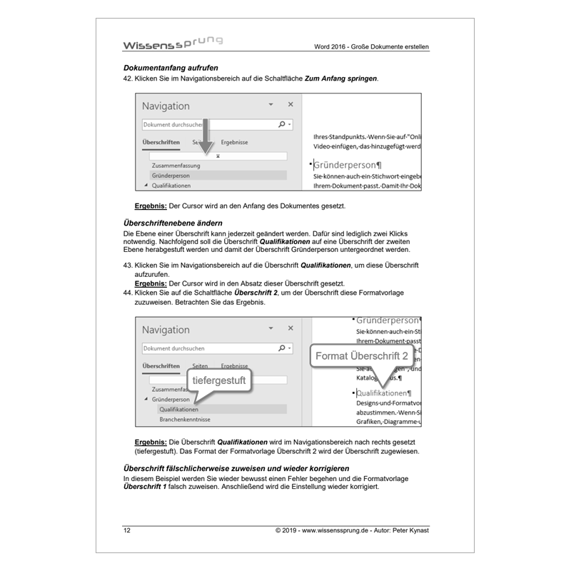 Word 2016 - Große Dokumente erstellen - Anleitung - S0217-P – Bild 3