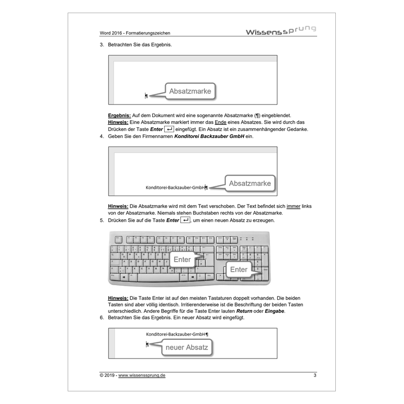 Word 2016 - Formatierungszeichen - Anleitung - S0219-P – Bild 2