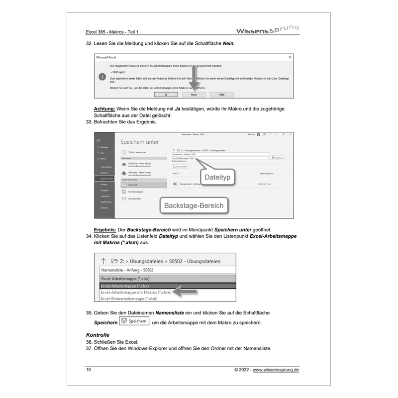 Excel 365 - Makros - Teil 1 - Anleitung - S0502-P – Bild 4