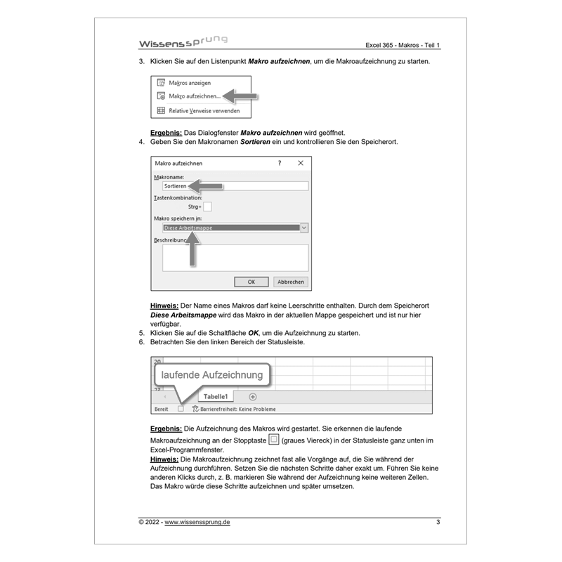 Excel 365 - Makros - Teil 1 - Anleitung - S0502-P – Bild 2