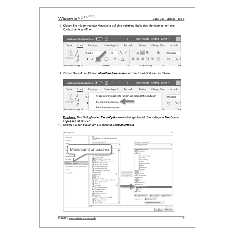 Excel 365 - Makros - Teil 1 - Anleitung - S0502-P – Bild 3